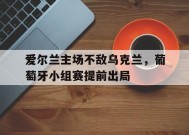 金年会共享联赛-爱尔兰主场不敌乌克兰,葡萄牙小组赛提前出局了吗